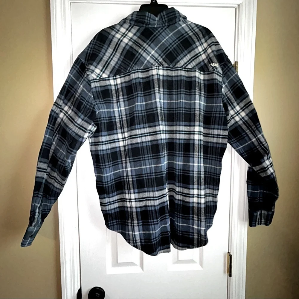 Mountain Khakis Men’s Blue and Black Plaid Shirt Size XL